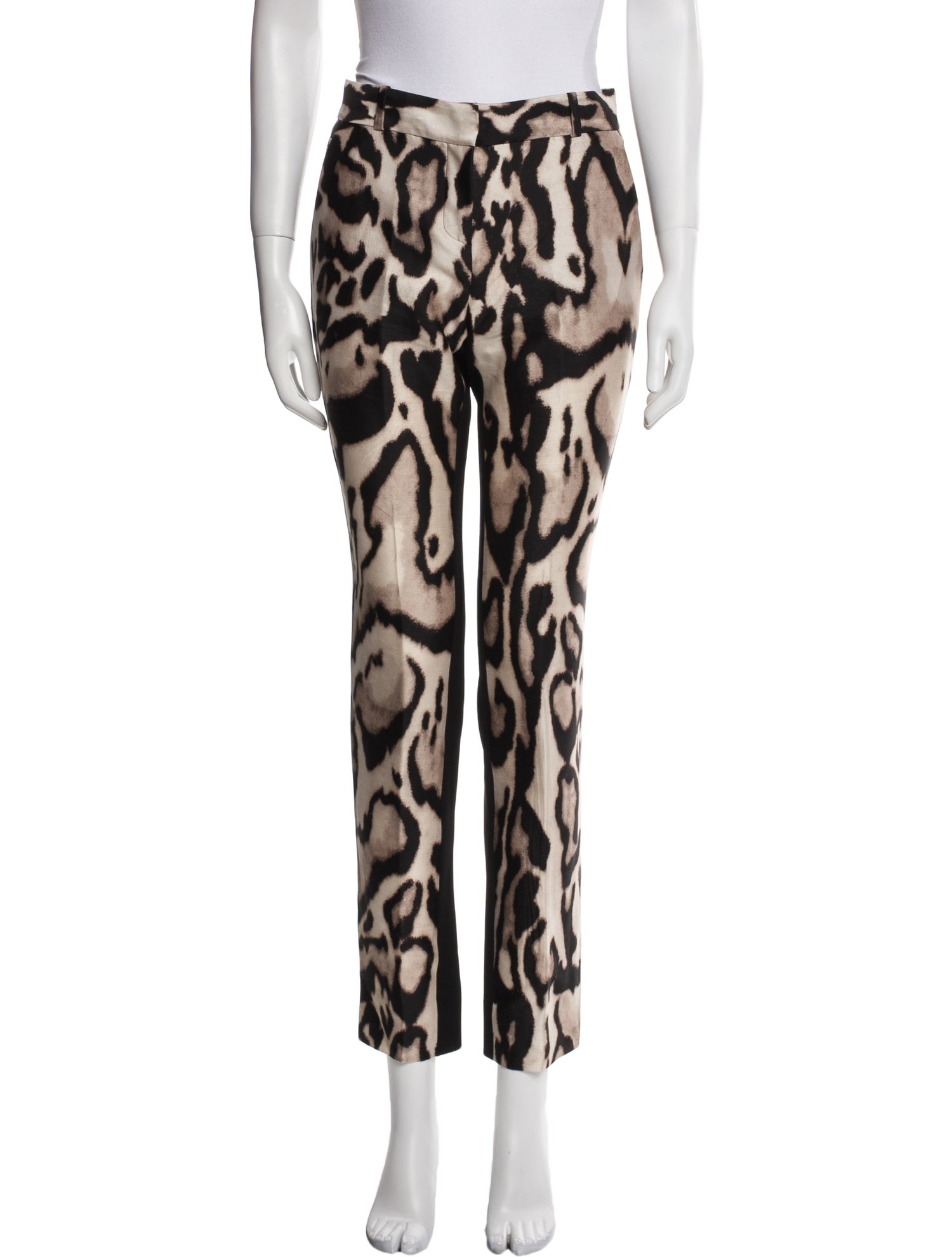 Diane von Furstenberg Wool Straight Leg Pants