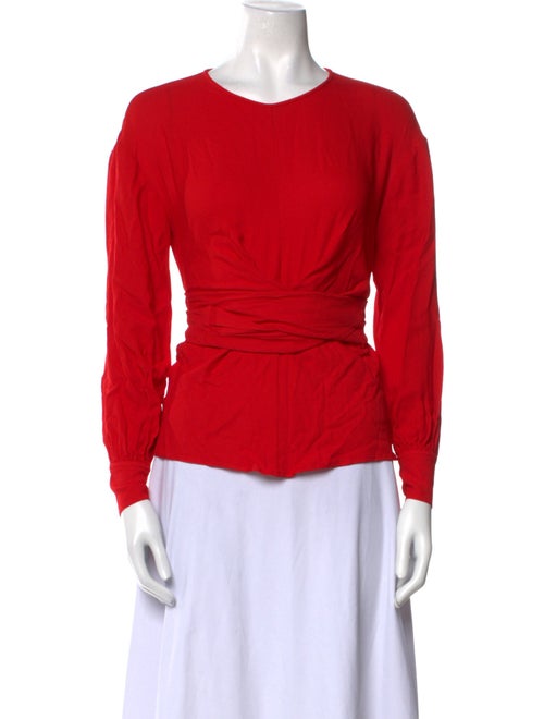 Diane von Furstenberg Crew Neck Long Sleeve Top