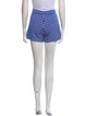 Diane von Furstenberg Plaid Print Mini Shorts