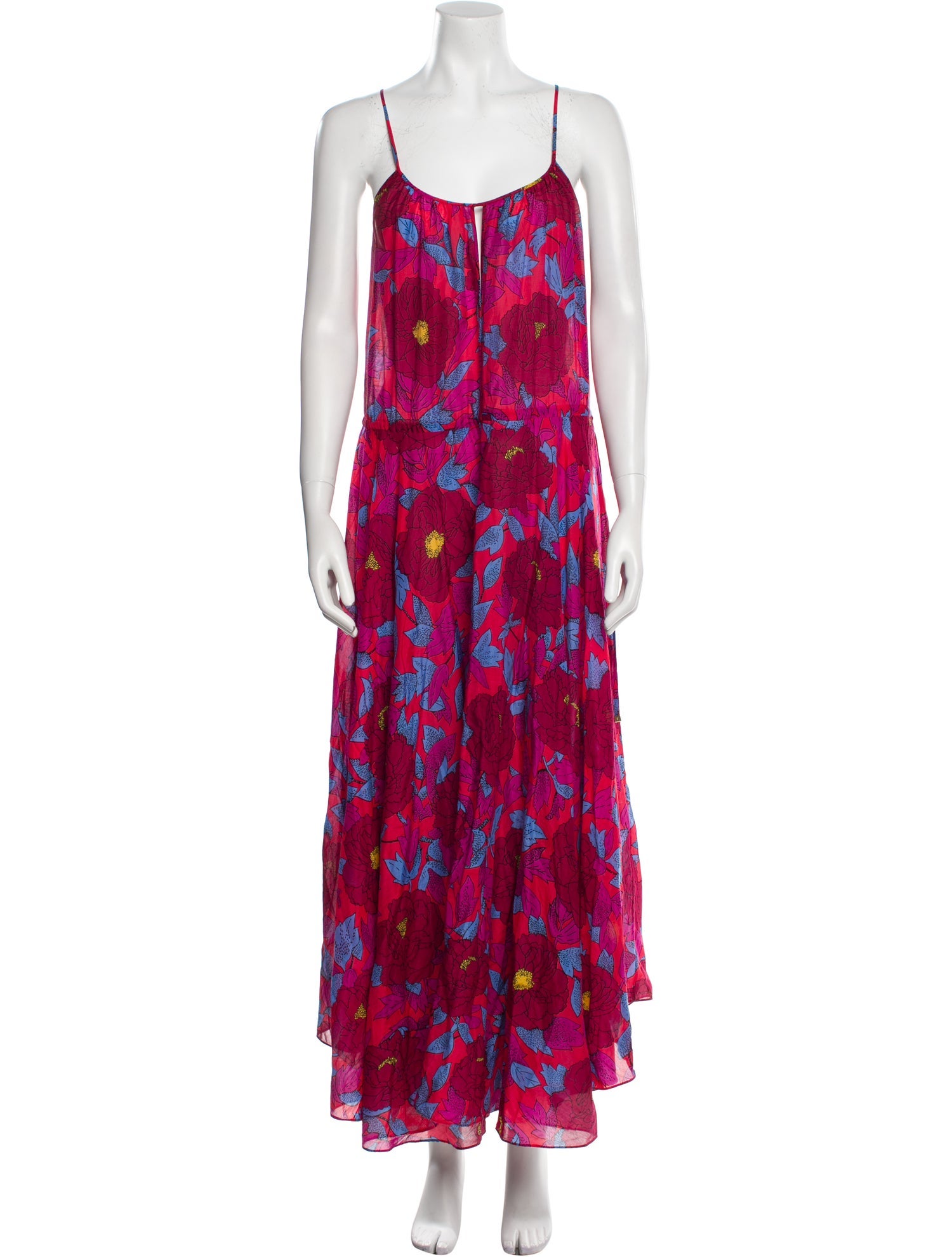 Diane von Furstenberg Floral Print Long Dress