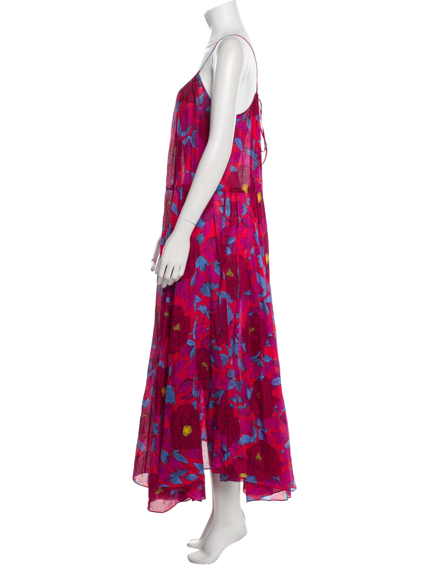 Diane von Furstenberg Floral Print Long Dress
