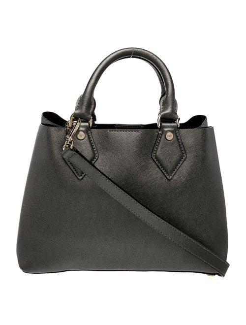 Diane von Furstenberg Saffiano Leather Top Handle Bag
