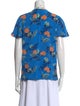 Diane von Furstenberg Silk Floral Print Top