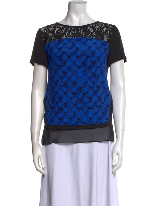 Diane von Furstenberg Silk Printed T-Shirt