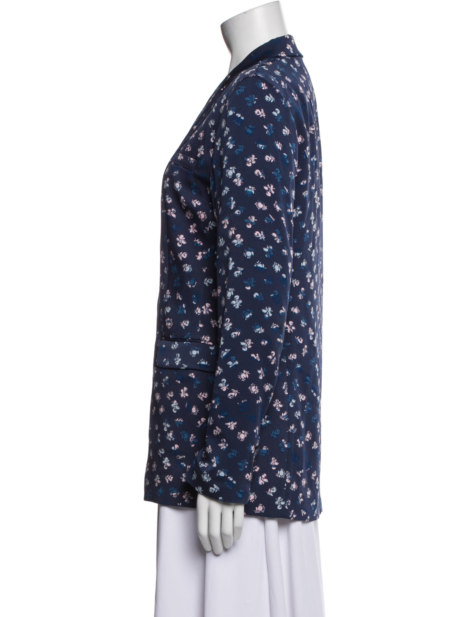 Diane von Furstenberg Silk Printed Blazer