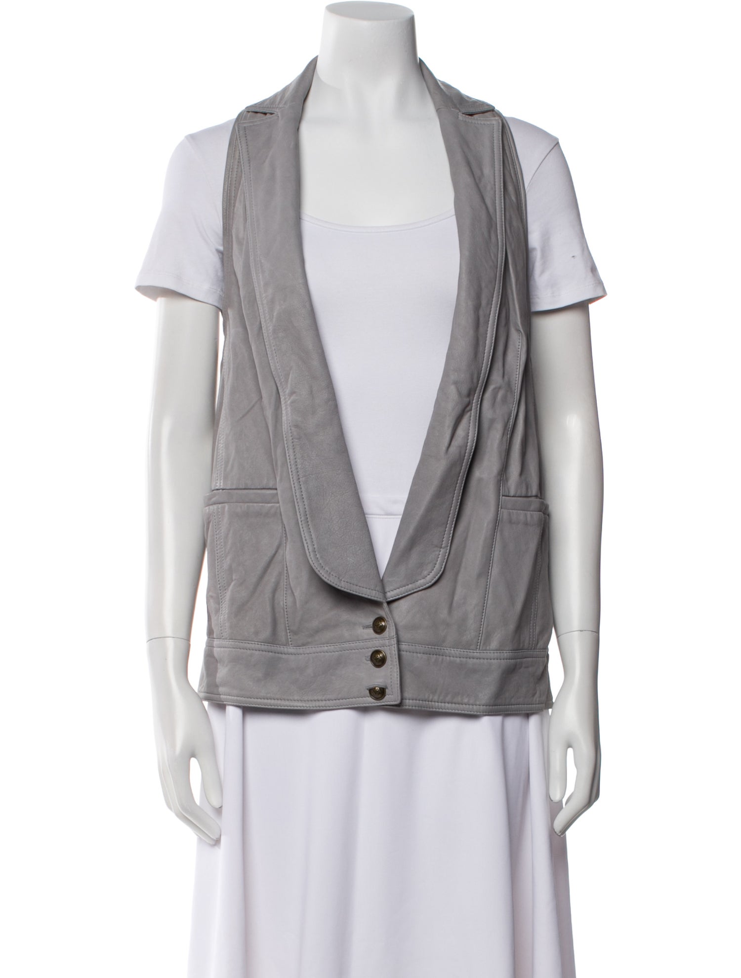 Diane von Furstenberg Leather Vest