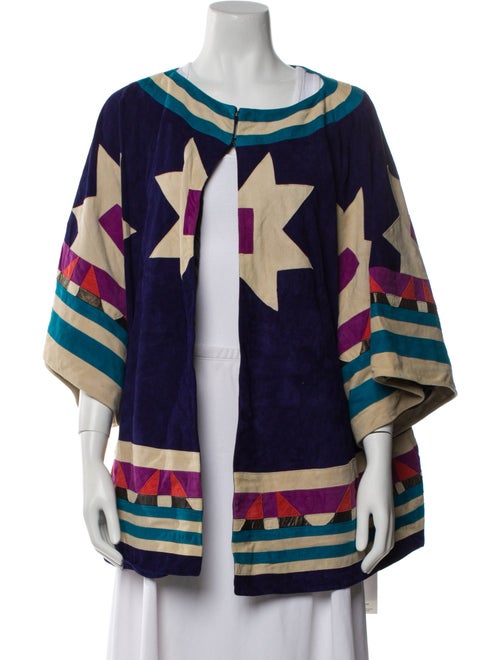 Diane von Furstenberg Suede Printed Jacket