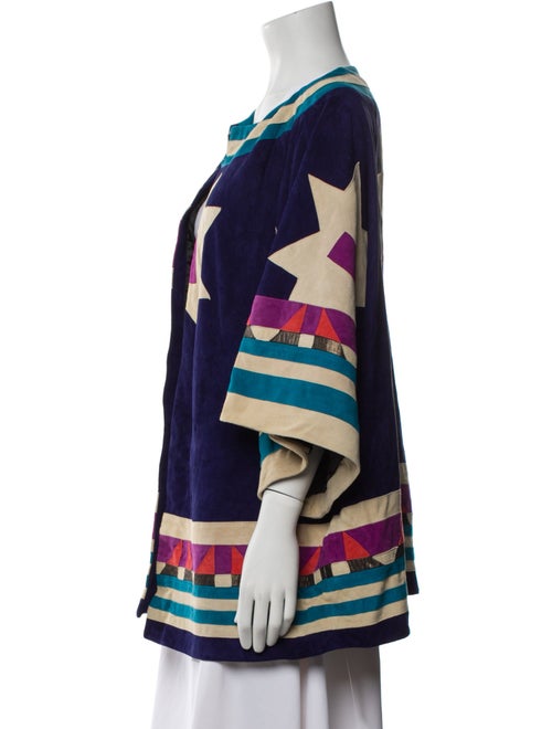 Diane von Furstenberg Suede Printed Jacket