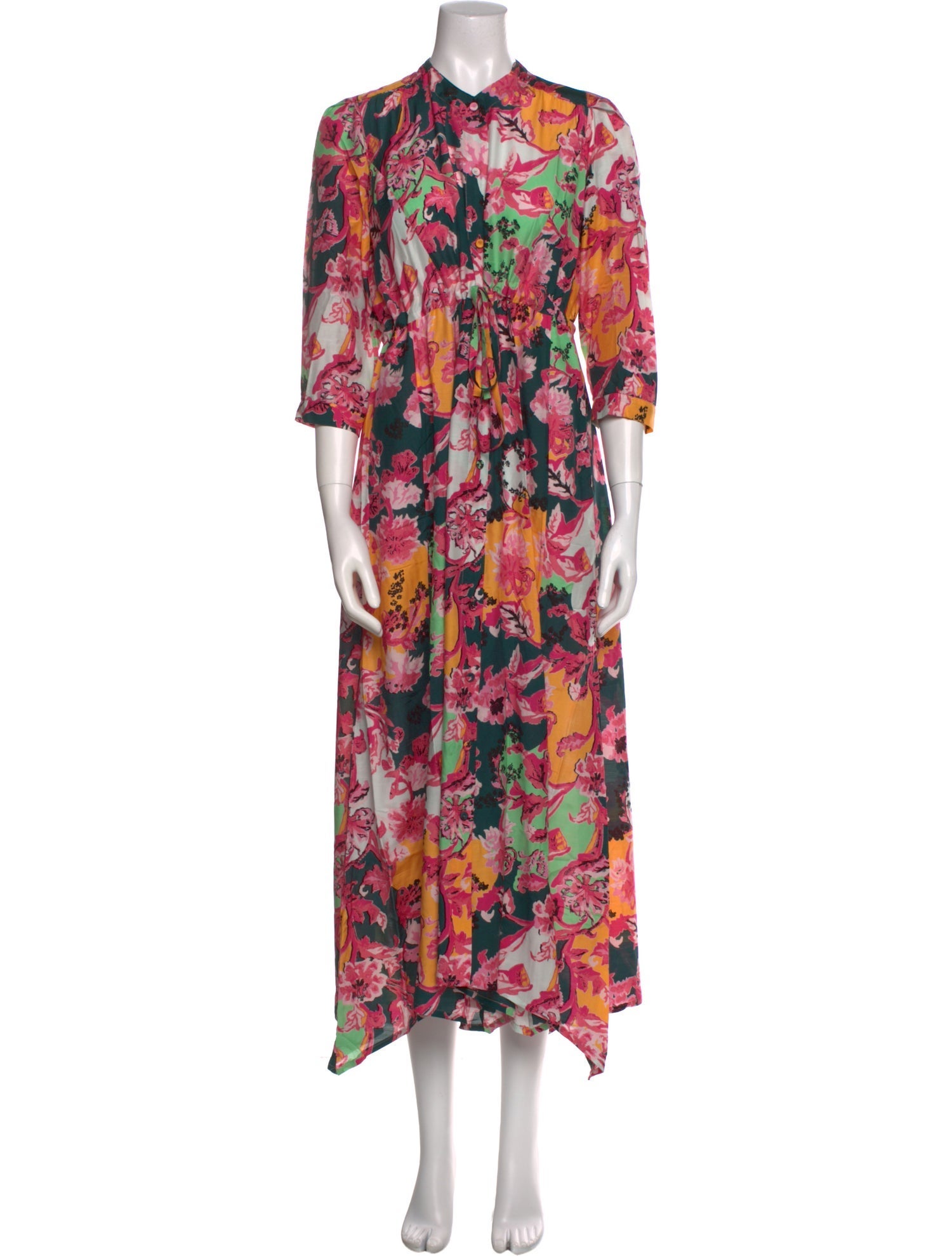 Diane von Furstenberg Floral Print Long Dress