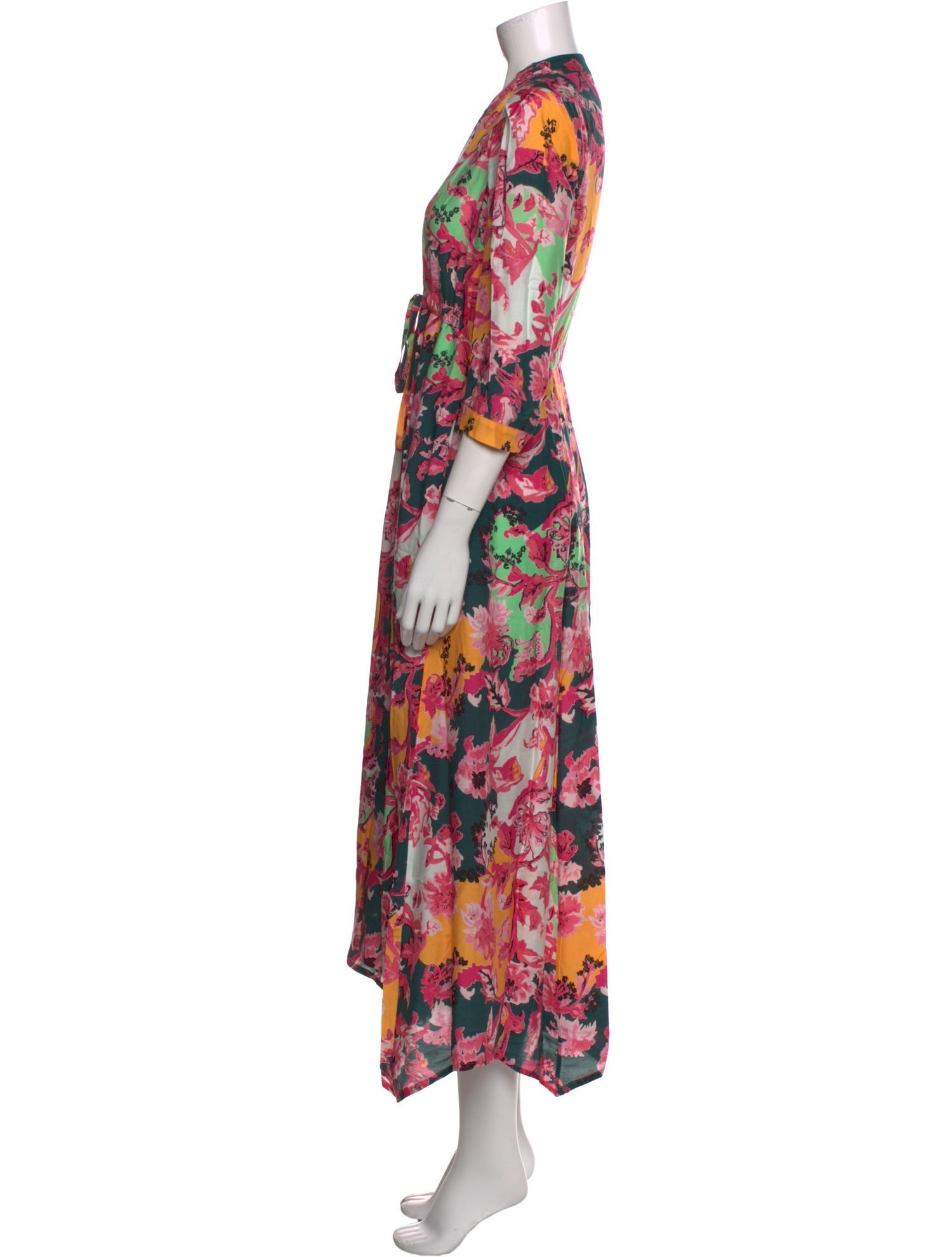 Diane von Furstenberg Floral Print Long Dress
