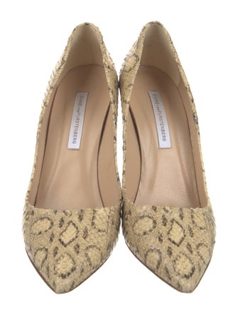 Diane von Furstenberg Leather Animal Print Pumps