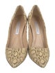 Diane von Furstenberg Leather Animal Print Pumps