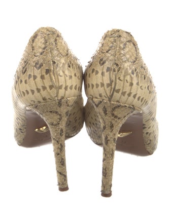 Diane von Furstenberg Leather Animal Print Pumps