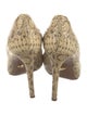 Diane von Furstenberg Leather Animal Print Pumps