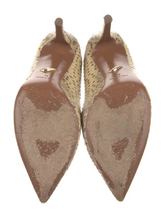 Diane von Furstenberg Leather Animal Print Pumps