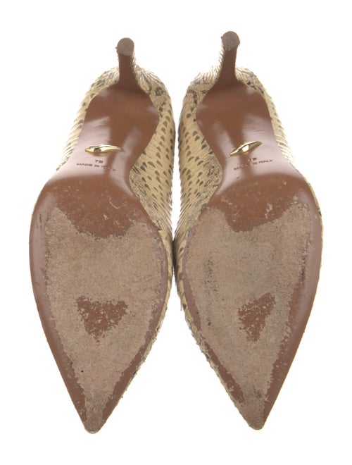 Diane von Furstenberg Leather Animal Print Pumps