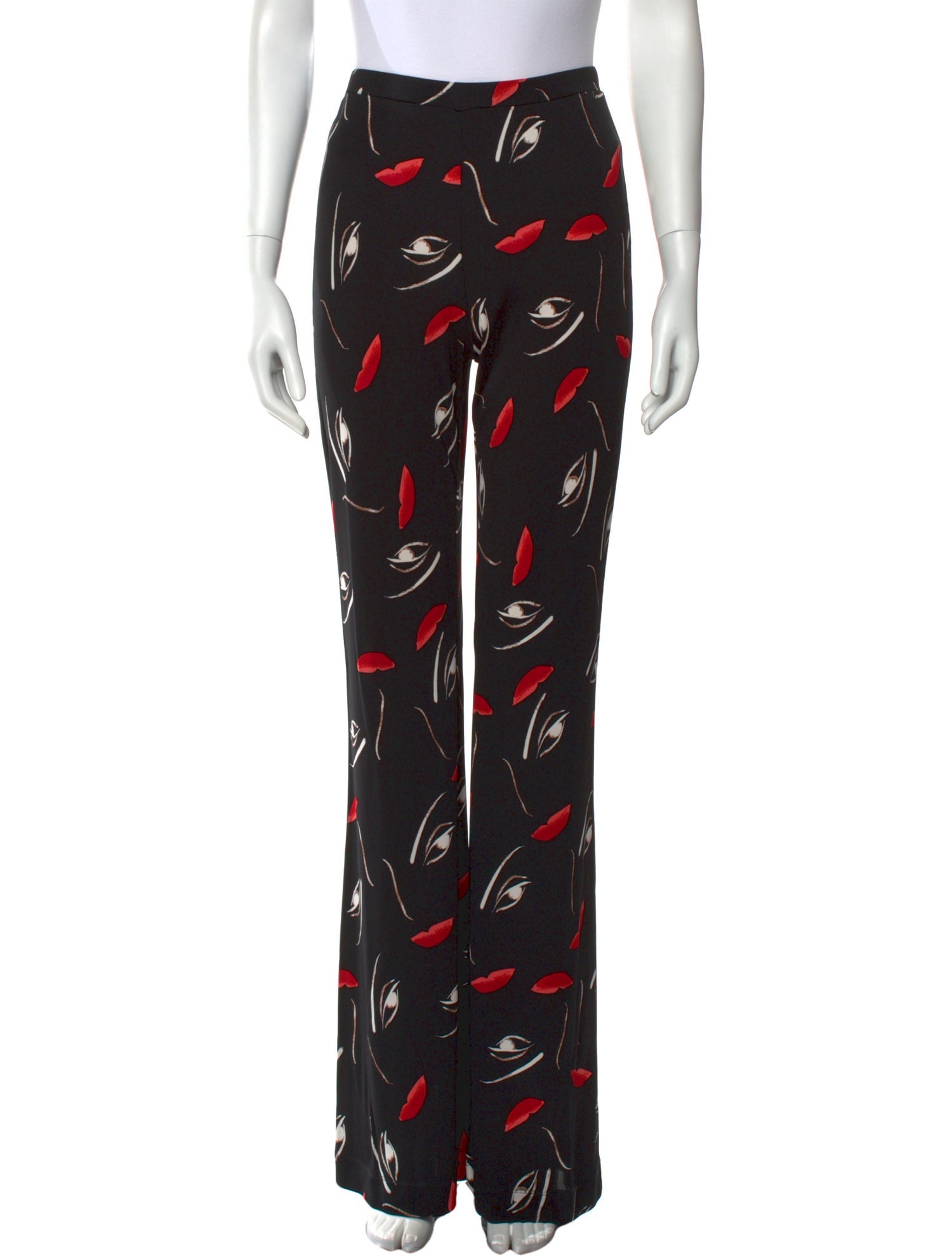 Diane von Furstenberg Printed Wide Leg Pants