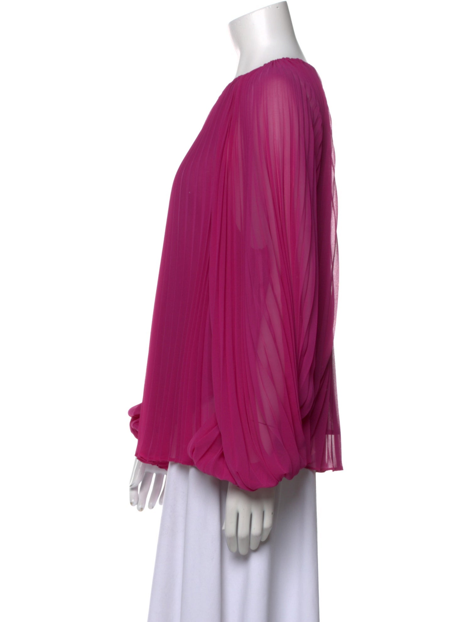 Diane von Furstenberg Crew Neck Long Sleeve Blouse