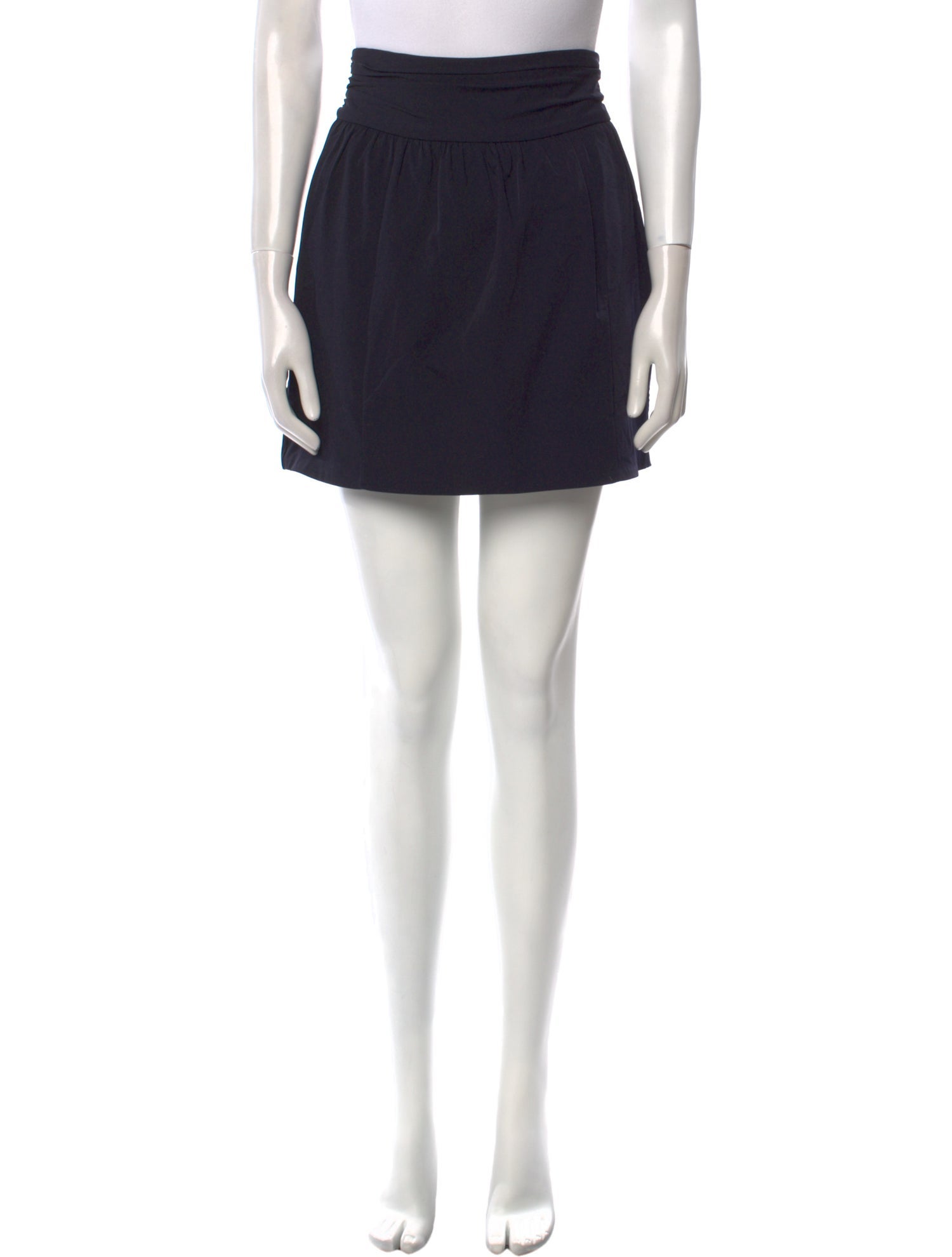 Diane von Furstenberg Pleated Accents Mini Skirt
