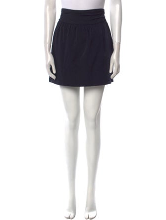 Diane von Furstenberg Pleated Accents Mini Skirt