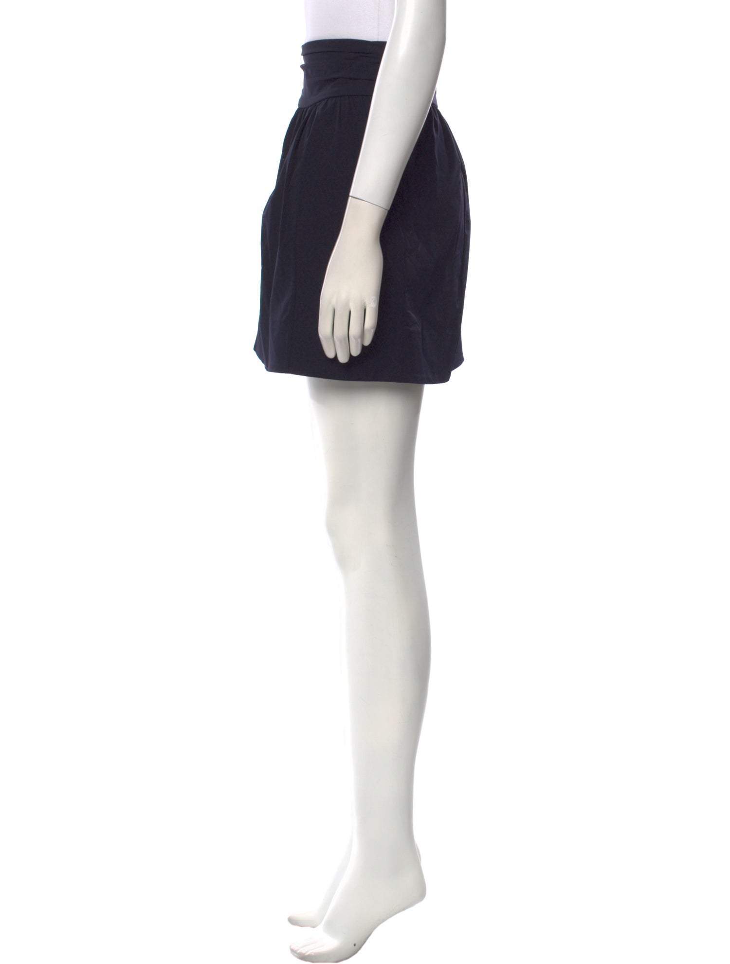 Diane von Furstenberg Pleated Accents Mini Skirt