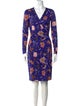 Diane von Furstenberg Floral Print Knee-Length Dress