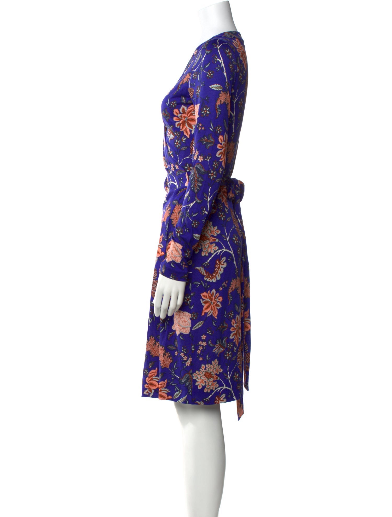 Diane von Furstenberg Floral Print Knee-Length Dress