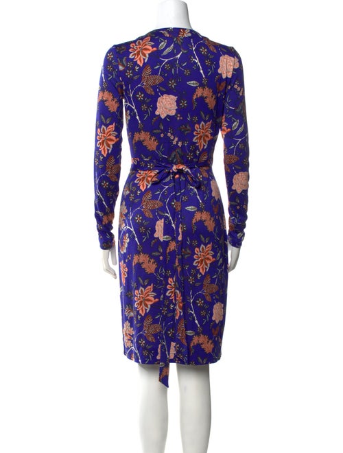 Diane von Furstenberg Floral Print Knee-Length Dress