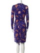 Diane von Furstenberg Floral Print Knee-Length Dress