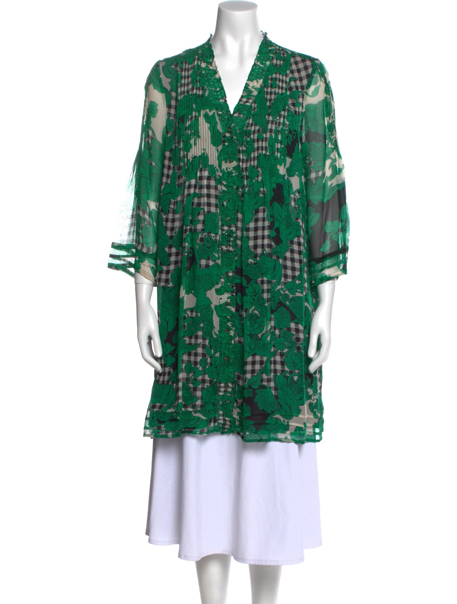 Diane von Furstenberg Silk Printed Tunic