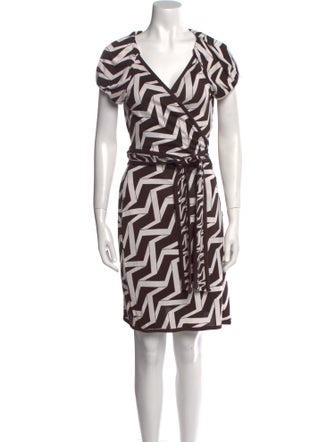 Diane von Furstenberg Printed Knee-Length Dress