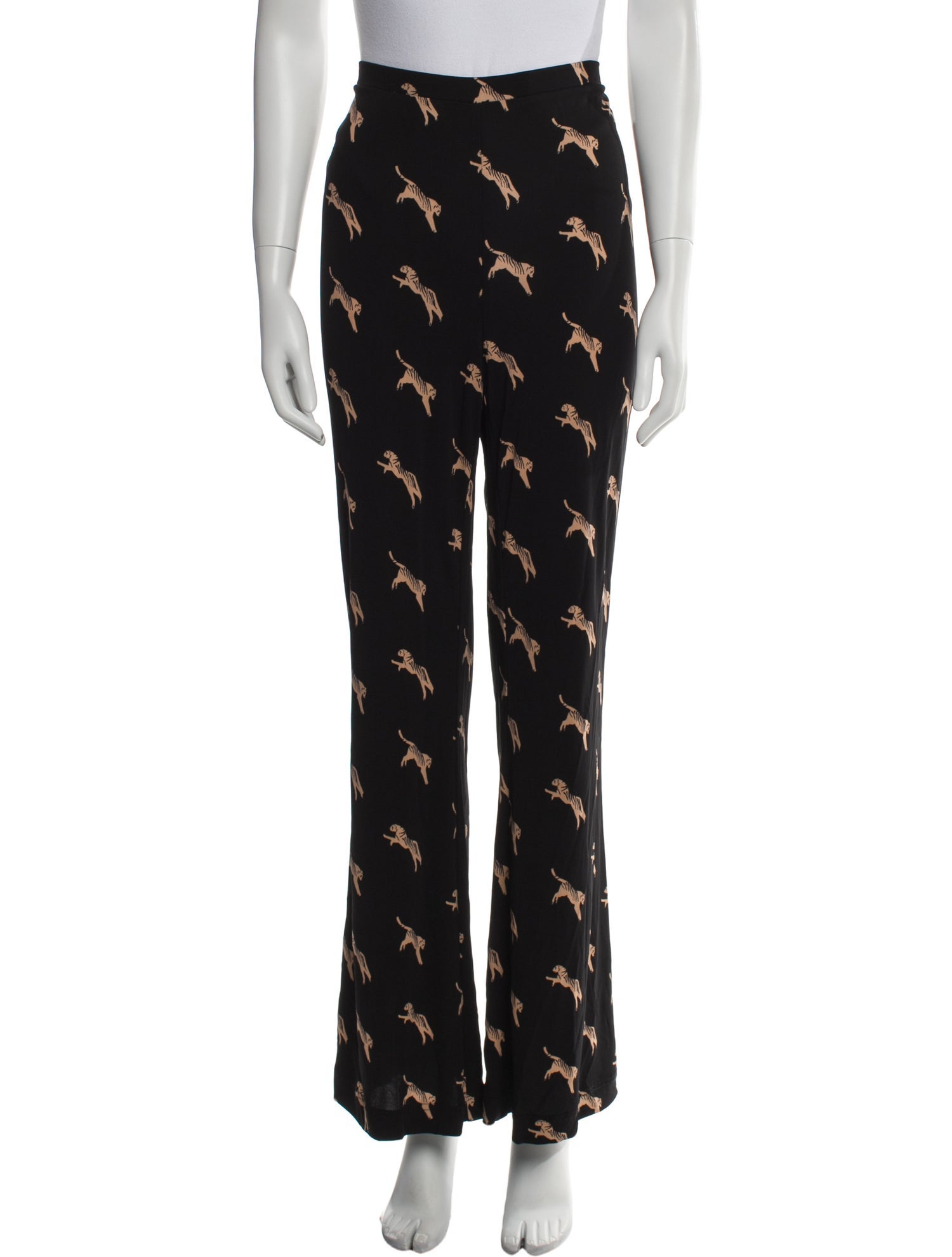 Diane von Furstenberg Printed Wide Leg Pants