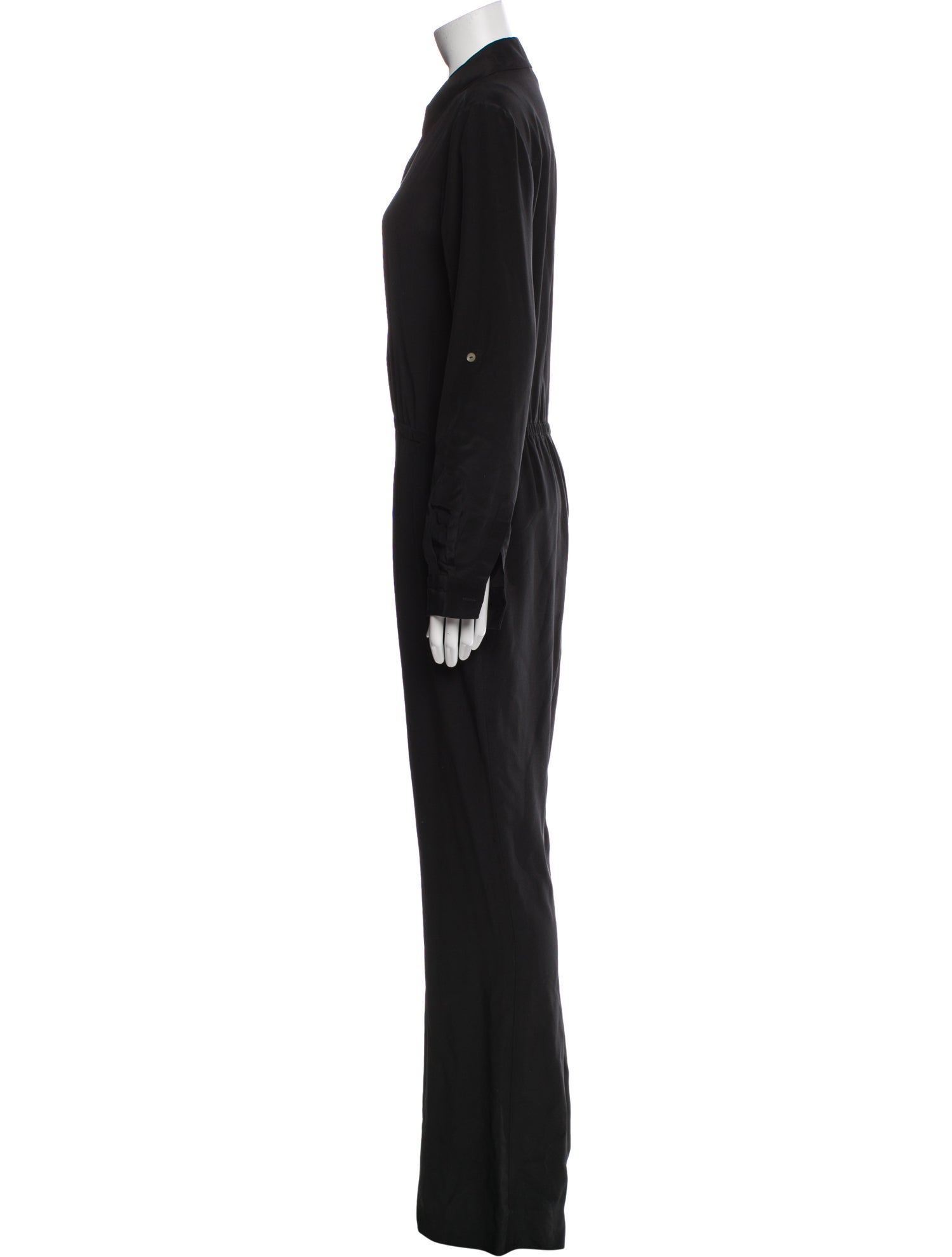 Diane von Furstenberg Silk V-Neck Jumpsuit