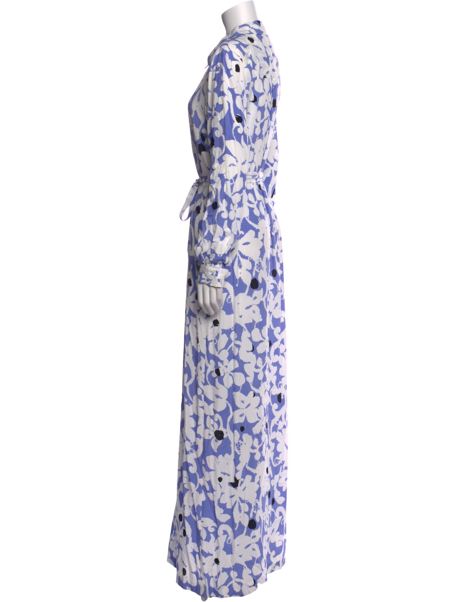 Diane von Furstenberg Floral Print Long Dress