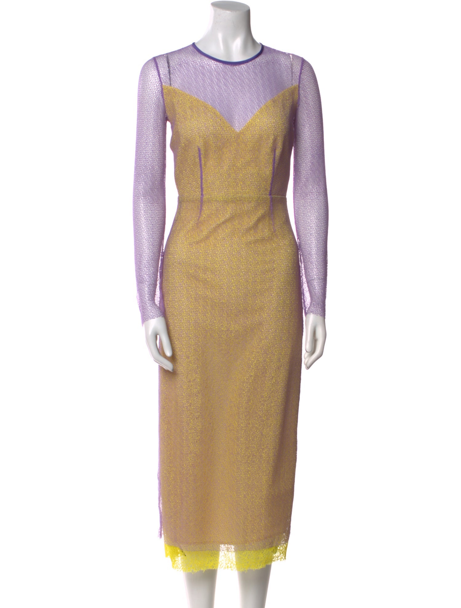 Diane von Furstenberg Crew Neck Long Dress