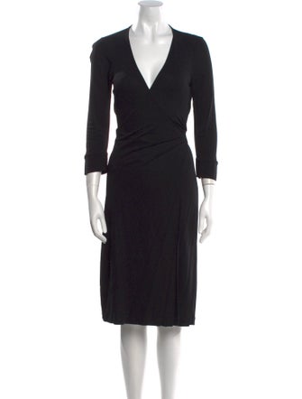 Diane von Furstenberg V-Neck Midi Length Dress