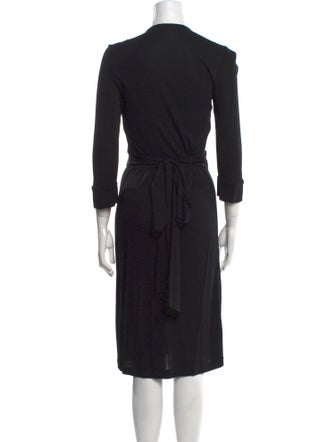Diane von Furstenberg V-Neck Midi Length Dress