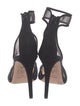 Diane von Furstenberg Suede Mesh Accents Sandals
