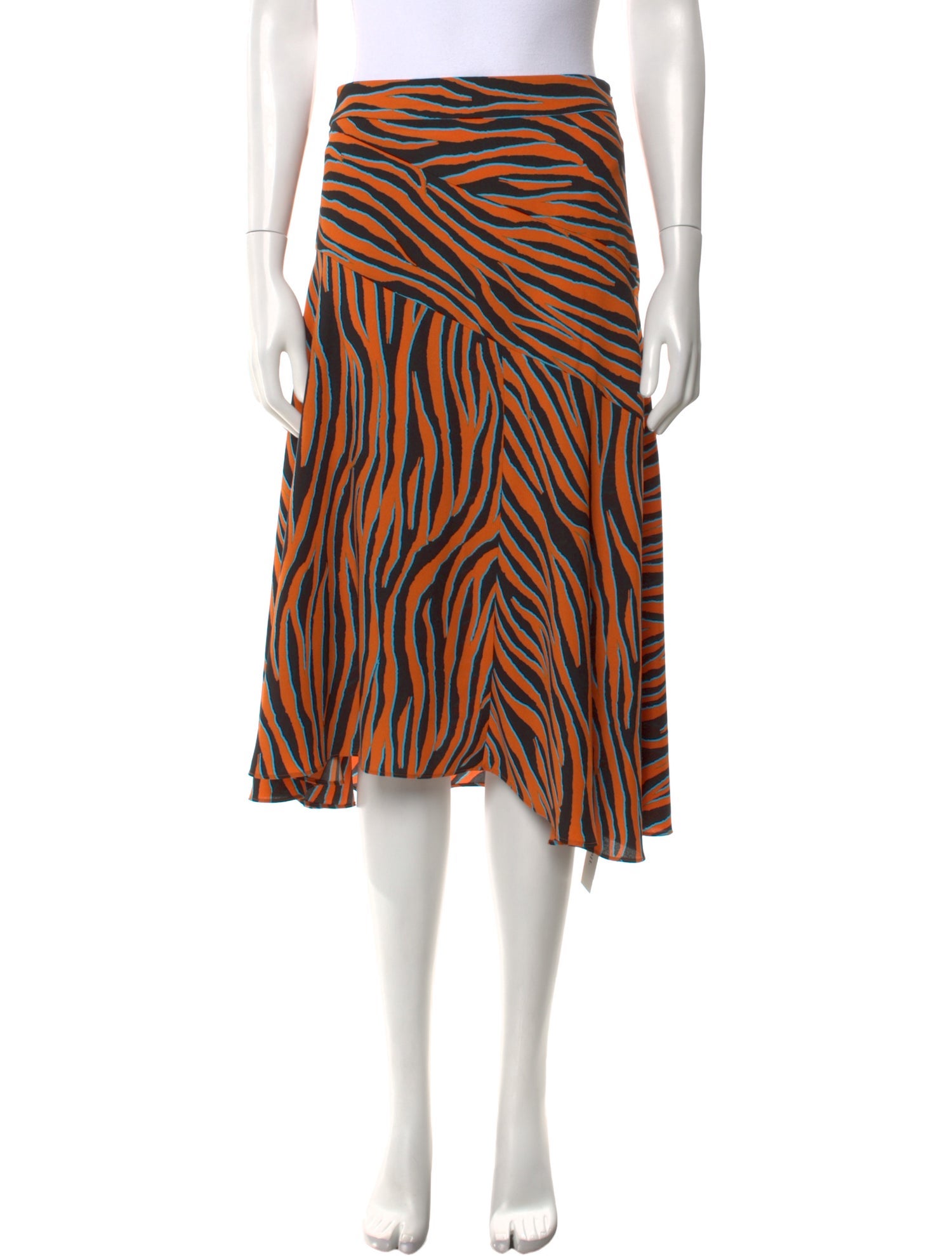 Diane von Furstenberg Striped Knee-Length Skirt