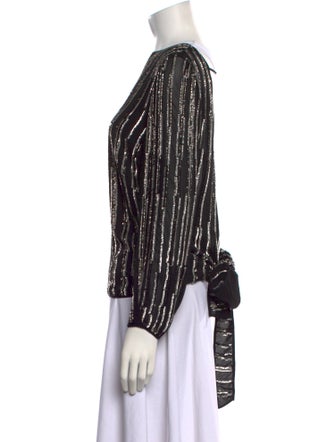 Diane von Furstenberg Silk Striped Blouse