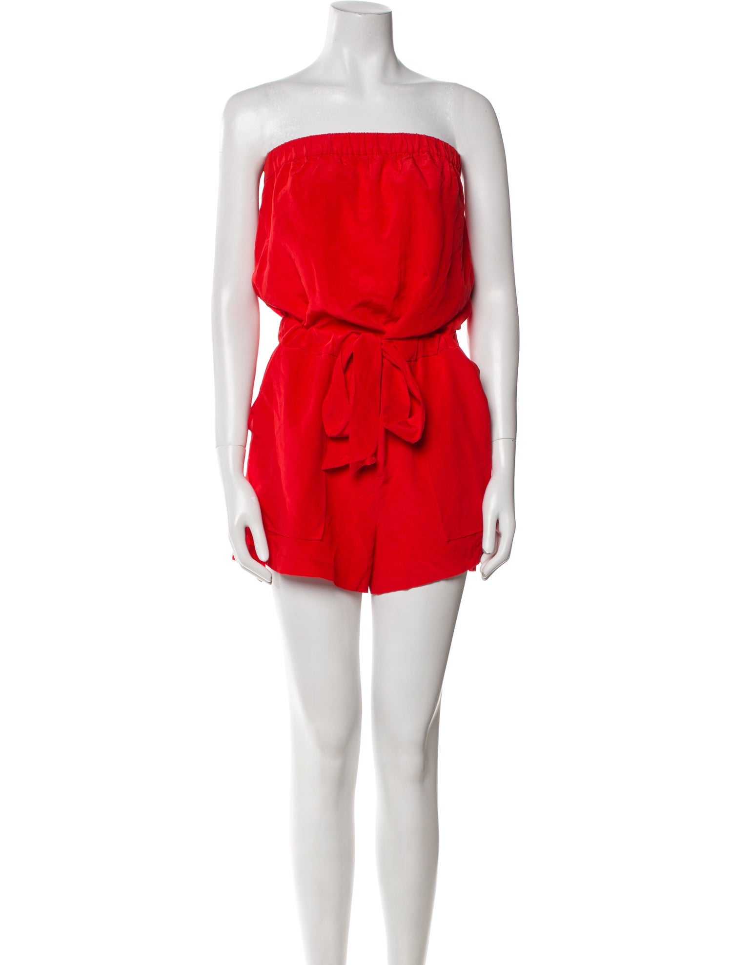 Diane von Furstenberg Silk Strapless Romper