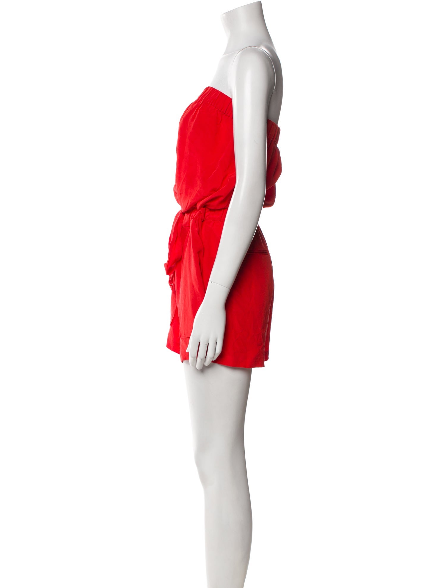 Diane von Furstenberg Silk Strapless Romper