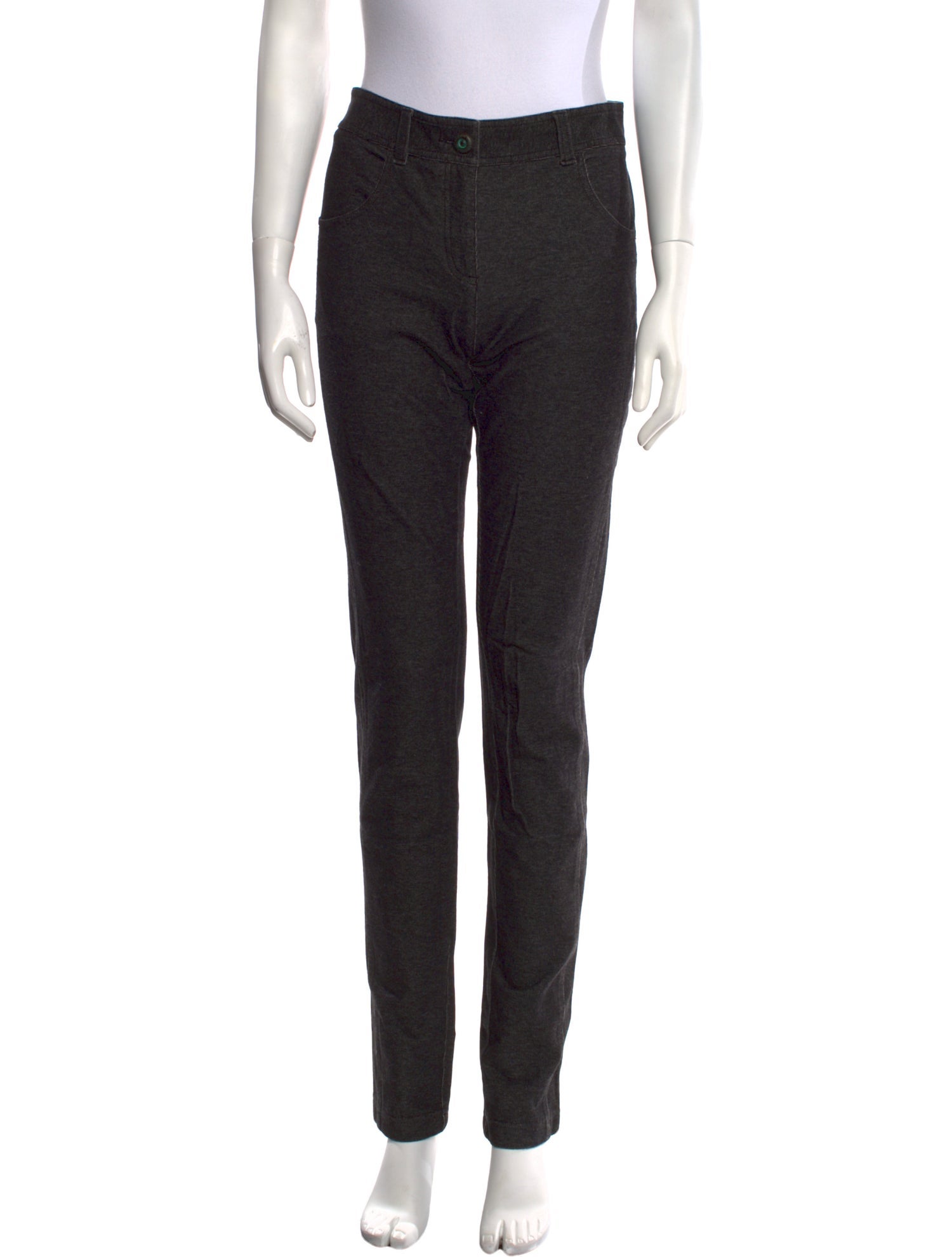 Diane von Furstenberg Mid-Rise Straight Leg Jeans