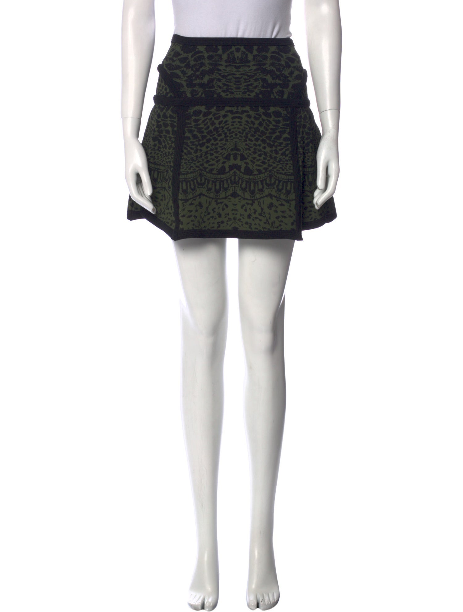 Diane von Furstenberg Animal Print Mini Skirt