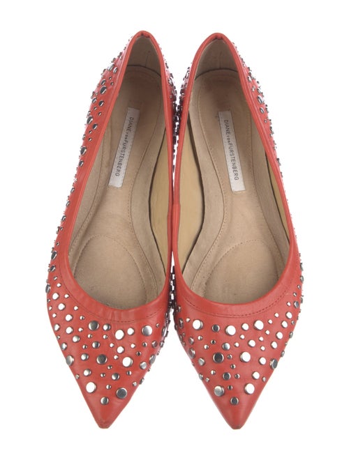 Diane von Furstenberg Leather Ballet Flats