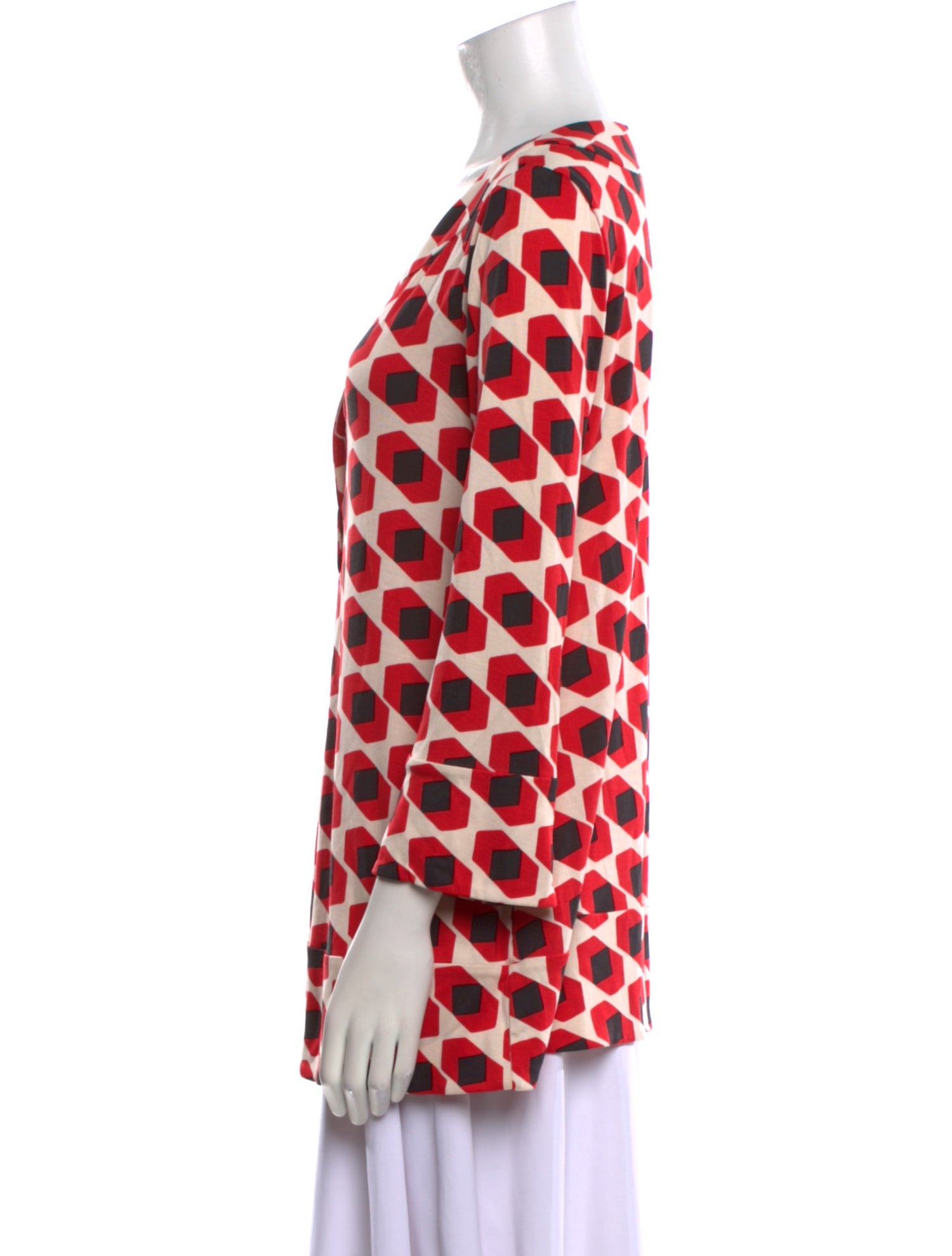 Diane von Furstenberg Silk Printed Blouse