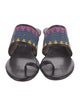 Diane von Furstenberg Leather Printed Slides