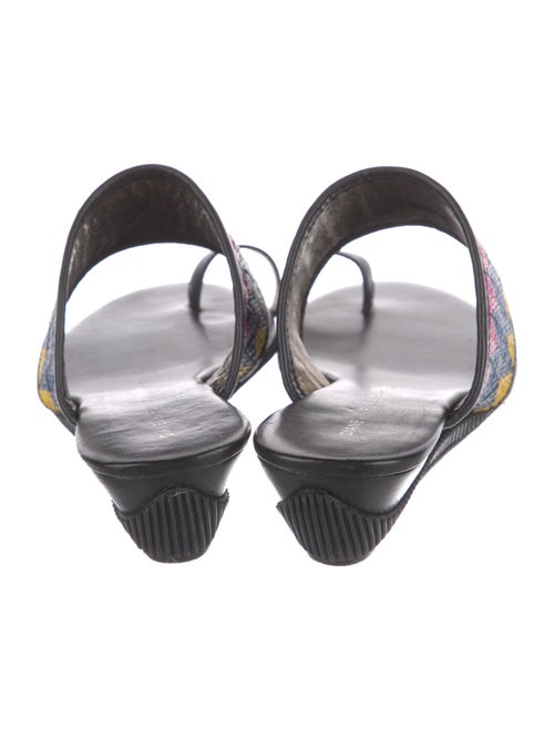 Diane von Furstenberg Leather Printed Slides