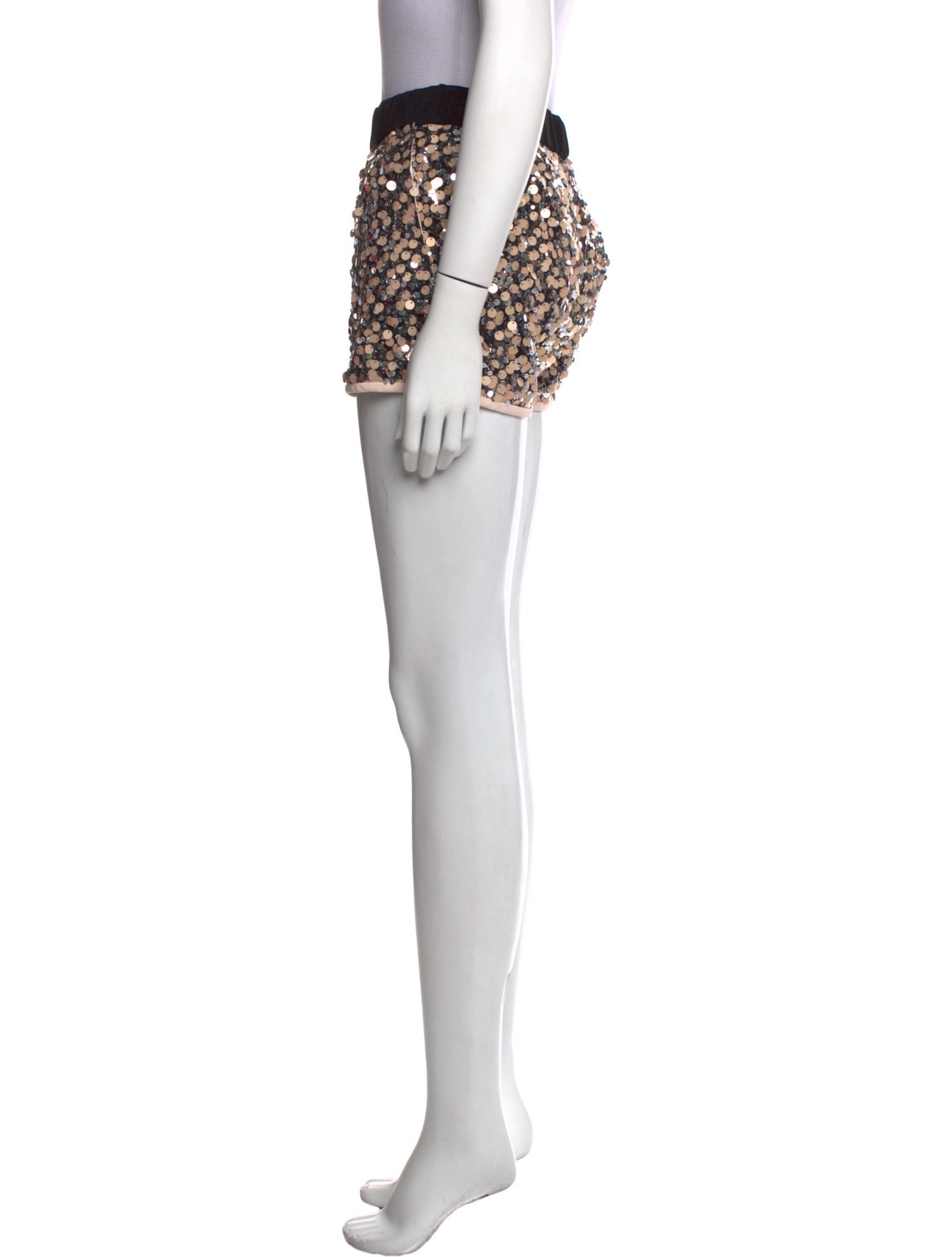 Diane von Furstenberg Sequin Mini Shorts