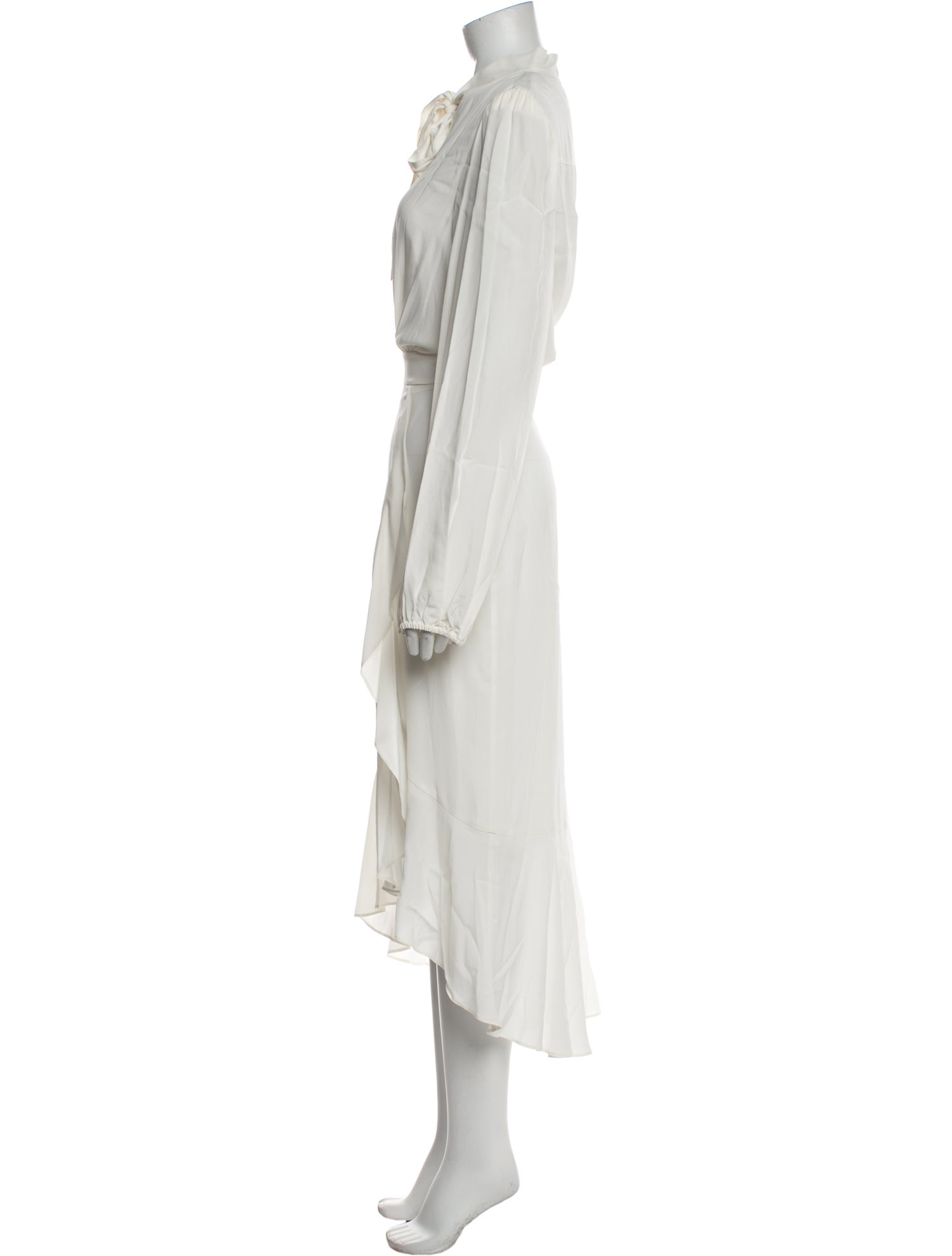 Diane von Furstenberg Tie Neck Long Dress